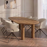 Tafel Ellie - Plat Ovaal - Massief Eikenhout