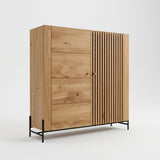 Wandkast Ascona - 140 cm - Massief Wildeiken