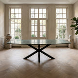Tafel Timo - Deens Ovaal - Green Marble