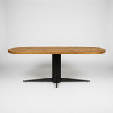 Tafel Olli - Plat Ovaal - Massief Eikenhout