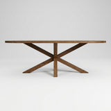 Tafel Anila - Plat Ovaal - Massief Eikenhout