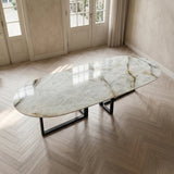 XL Tafel Luxor - Plat Ovaal - Kwartsiet