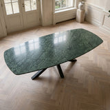 Tafel Timo - Deens Ovaal - Green Marble