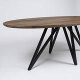 Black Friday Tafel Charles - Ovaal - Massief Eikenhout
