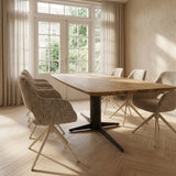Black Friday Tafel Wolle - Rechthoekig met afgeronde hoeken - Massief Eikenhout