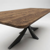 Black Friday Tafel Bas - Rechthoekig met afgeronde hoeken - Massief Eikenhout
