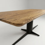 Black Friday Tafel Wolle - Rechthoekig met afgeronde hoeken - Massief Eikenhout