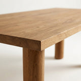 Black Friday Tafel Barly - Rechthoekig - Massief Eikenhout