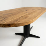 Tafel Olli - Plat Ovaal - Massief Eikenhout
