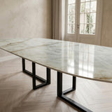 XL Tafel Luxor - Plat Ovaal - Kwartsiet