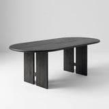 Tafel Lilly - Plat Ovaal - Massief Eikenhout
