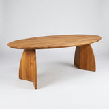 Tafel Hubo - Ovaal - Massief Eikenhout