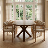 Tafel Anila - Plat Ovaal - Massief Eikenhout