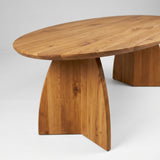 Tafel Hubo - Ovaal - Massief Eikenhout