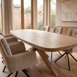 Tafel Arle - Deens Ovaal - Massief Eikenhout