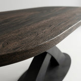 Tafel Dana - Plat Ovaal - Massief Eikenhout