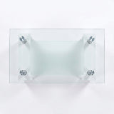 Salontafel Alanis Hoogglans Wit met Glas Kopen