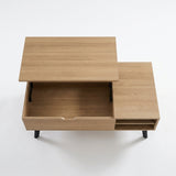 Salontafel Sophia - Opklapbare top Decor - Naturel Eik