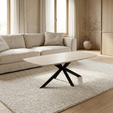 Salontafel Otis - Deens Ovaal - Keramiek - Baroque Beige