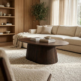 Salontafel Michelle 120 cm - Mango hout - Donkerbruin