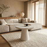 Salontafel Tavio 55 cm – Cement Ecru