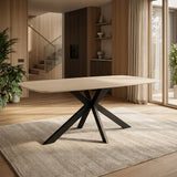 Eettafel Yori Deens Ovaal 160x90cm - Baroque Beige Keramiek