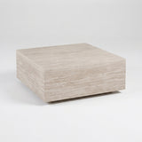 Vierkante Salontafel Juna 90x90 cm – Travertin Beige