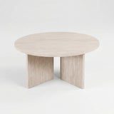 Ronde Salontafel Dario 90 cm – Travertin Beige