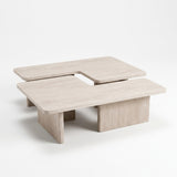 Salontafel Nikki Decor - 2 Delig - Travertin Beige