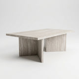 Salontafel Livio 125x65 cm – Travertin Grijs