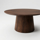Salontafel Michelle 80 cm - Mango hout - Donkerbruin