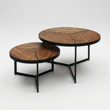 Salontafel Lara 2-delig - Mango hout