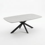 Salontafel Otis - Deens Ovaal - Keramiek - Baroque Grijs