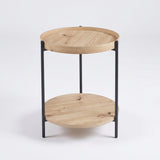 Ronde Salontafel Dano 45 cm – Decor Oude Eik