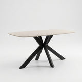 Eettafel Yori Deens Ovaal 160x90cm - Grijze Keramiek
