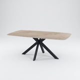 Eettafel Yori Deens Ovaal 200x100cm - Beige Keramiek