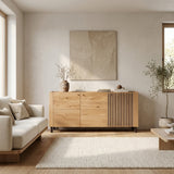 Dressoir Ascona - 200 cm - Massief Wildeiken