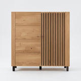 Wandkast Ascona - 140 cm - Massief Wildeiken