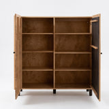 Wandkast Ascona - 140 cm - Massief Wildeiken