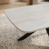 Salontafel Otis - Deens Ovaal - Keramiek - Baroque Grijs