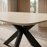 Eettafel Yori Deens Ovaal 180x90cm - Baroque Beige Keramiek