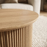 Plat ovale Salontafel Lars - Lift-top - 120 x 70 cm