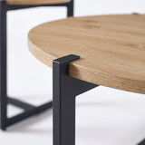 Ronde Salontafelset Pori 80 & 45 cm – Oude Eik