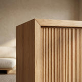 Wandkast Miami - 120 cm - Massief Wildeiken