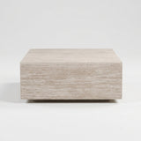 Vierkante Salontafel Juna 90x90 cm – Travertin Beige