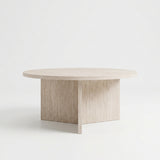 Ronde Salontafel Dario 90 cm – Travertin Beige