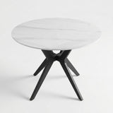 Eettafel Yori Rond 110cm - Snow White Keramiek