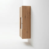 Hangvitrine Ascona - Massief Wildeiken met LED-verlichting