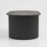 Plat ovale Salontafel Lars Donkerbruin - Lift-top - 120 x 70 cm