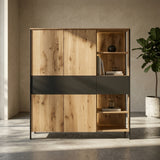 TPT Wandkast Boston - Massief Wild Eikenhout